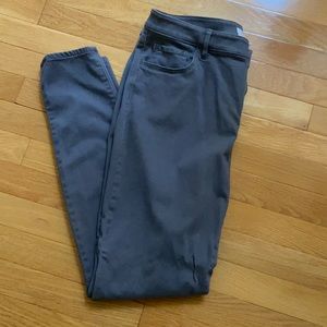 Gray Loft Sateen Pants - Size 10 Tall.